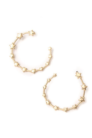 SANTIS HOOP STAR EARRING