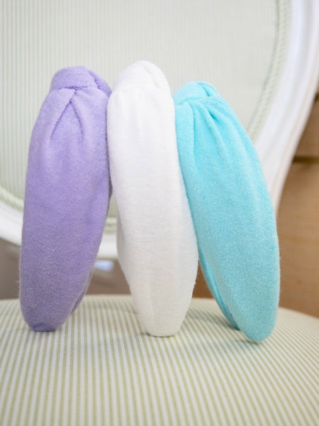 TERRYCLOTH KNOTTED HEADBAND