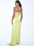 PRISA CORSET SATIN GOWN