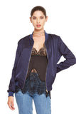 Silk basic bomber jacket
