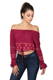 POSY PEASANT CROP TOP - SHOP MĒKO