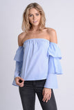 Ruffle Sleeve Blouse top