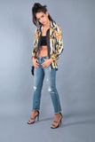 BAROQUE PRINT BLOUSE