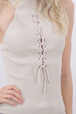 EYELET LACE UP TOP - SHOP MĒKO