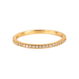 CLEAR STACK RING - GOLD