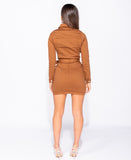 DENIM WESTERN BUCKLE DRESS