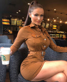 DENIM WESTERN BUCKLE DRESS