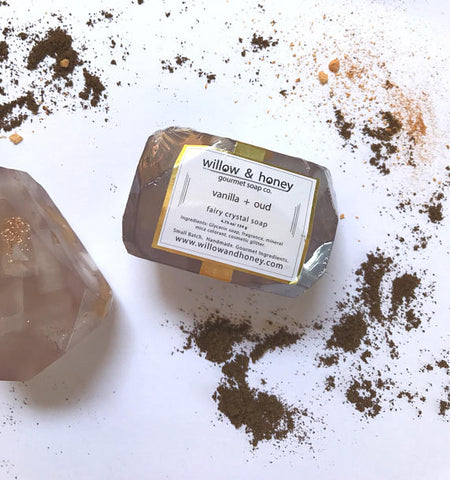 VANILLA AND OUD FAIRY CRYSTAL SOAP