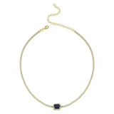 BLUE TENNIS CHOKER