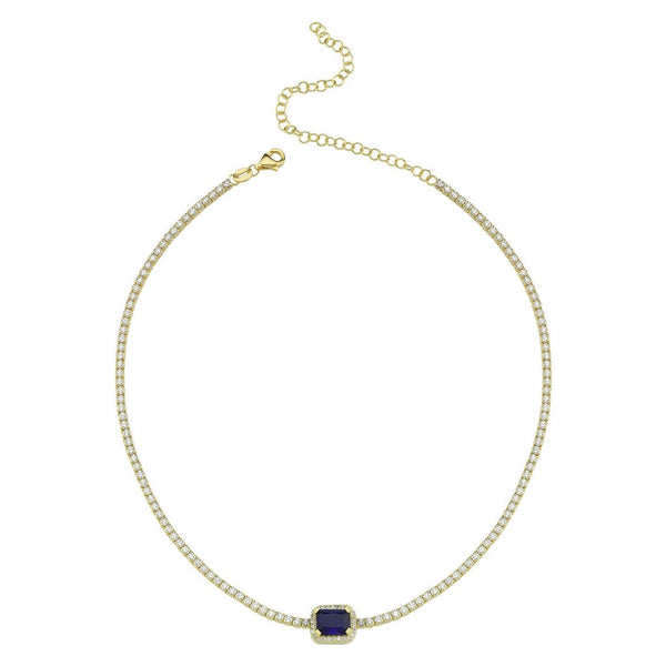 BLUE TENNIS CHOKER