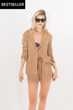 SUNDOWN LINEN BLAZER AND SHORTS SET
