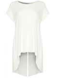 SPLIT BACK T-SHIRT - WHITE - SHOP MĒKO