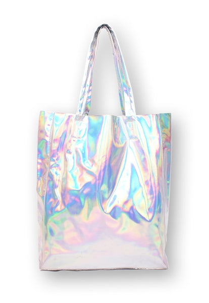 Holographic Metallic Tote - SHOP MĒKO